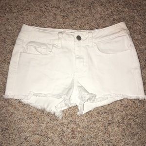 VS PINK White Jean Shorts